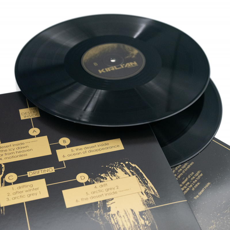 Kirlian Camera - The Desert Inside / Drifting Vinyl 2-LP Gatefold  |  Black